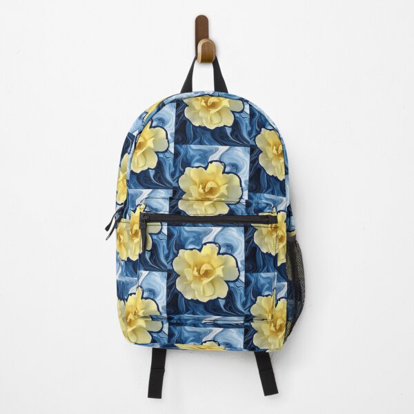 Item preview, Yellow Rose Bloom on a Liquid Marble  designed and sold by artfulnotebook.
