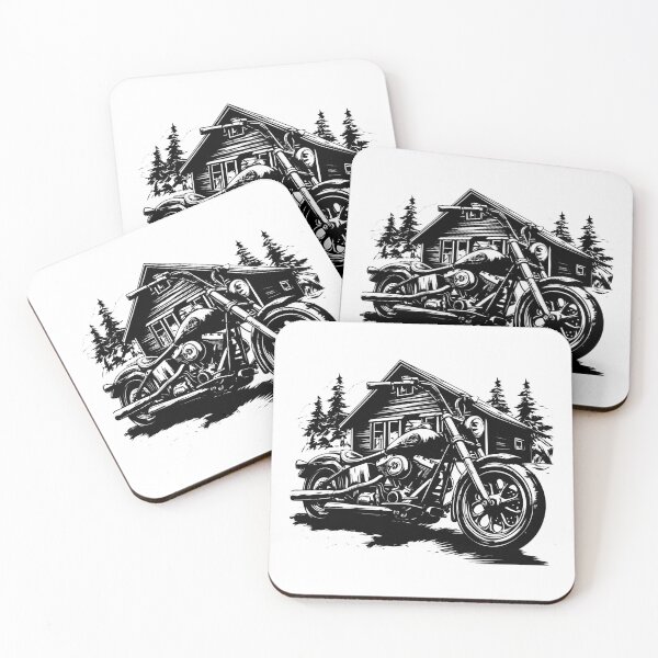 Item preview, Rustic Barn Farm Ranch Scene Big Bike Antique Vintage designed and sold by inkoutninja.