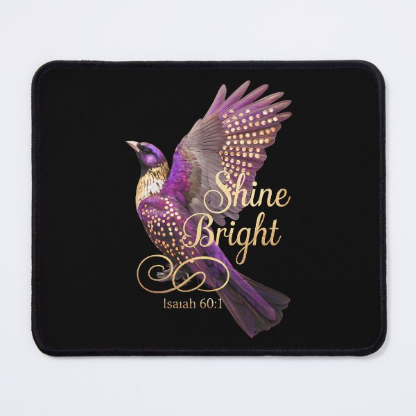 Item preview, Shine Bright – Purple Bird with Gold and Gemstone Accents designed and sold by Heal-Heart-Soul.