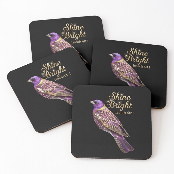 Item preview, Shine Bright – Purple Bird with Gold and Gemstone Accents designed and sold by Heal-Heart-Soul.