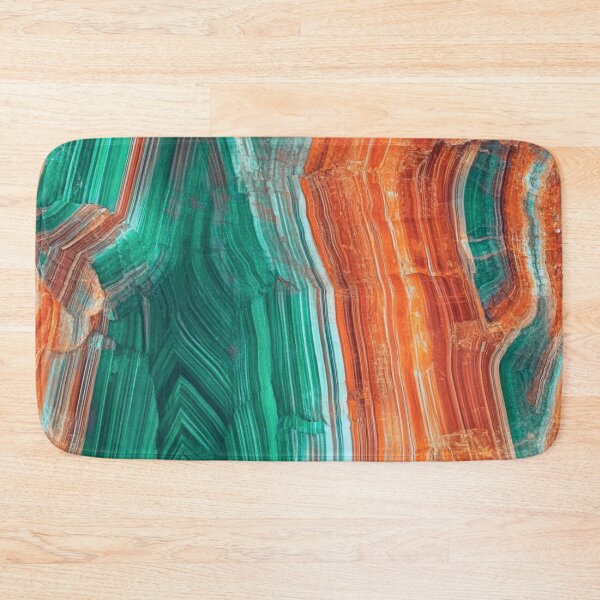 Item preview, Agate Rock Pattern - Beautiful Striated Teal and Bronze Rocks designed and sold by HausKatz.