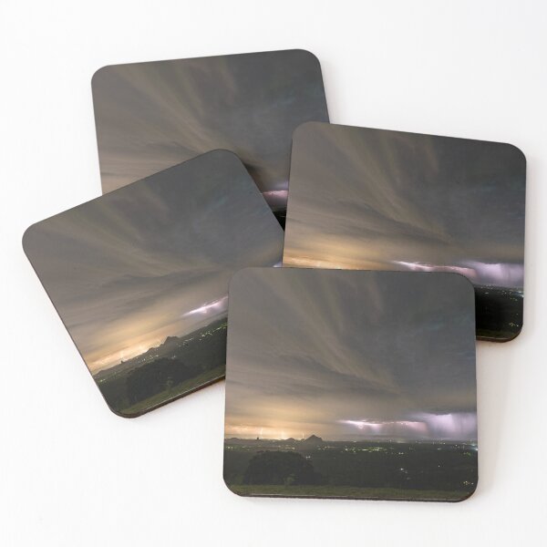 Item preview, Stormy Night Over the Glasshouse Mountains (uncropped) designed and sold by Andrew Goodall.