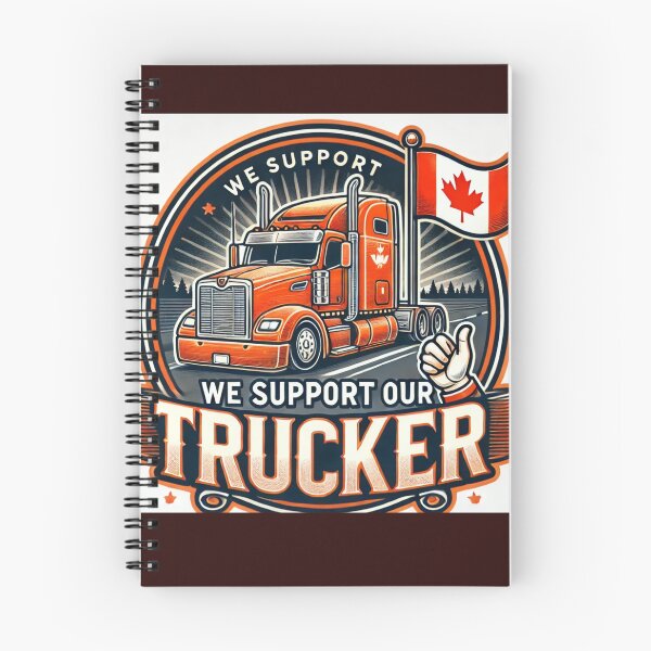 Item preview, Support Our Truckers - Canadian Pride Truck Driver designed and sold by alkareem-ca.