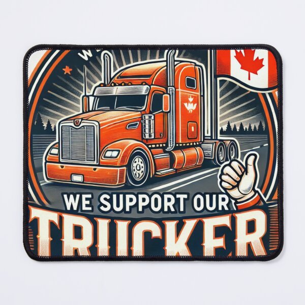 Item preview, Support Our Truckers - Canadian Pride Truck Driver designed and sold by alkareem-ca.