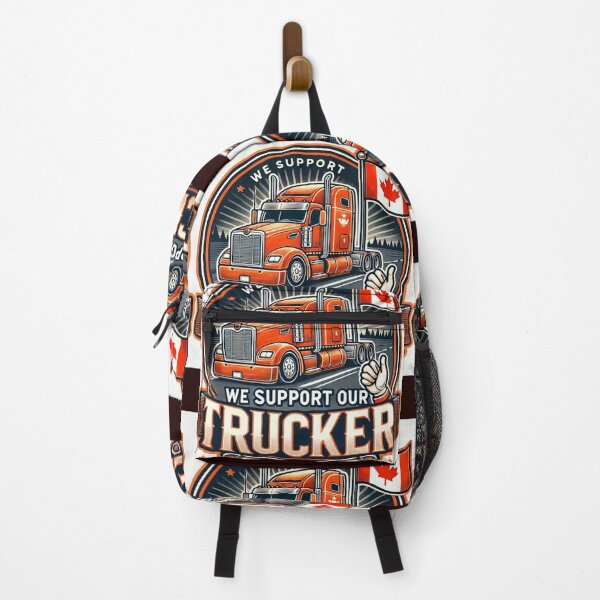 Item preview, Support Our Truckers - Canadian Pride Truck Driver designed and sold by alkareem-ca.