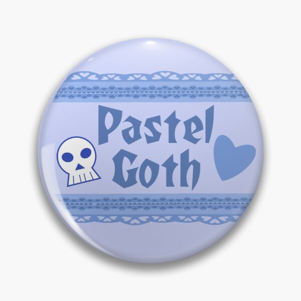 Item preview, Blue Pastel Goth Badge  designed and sold by PuppetAlex.