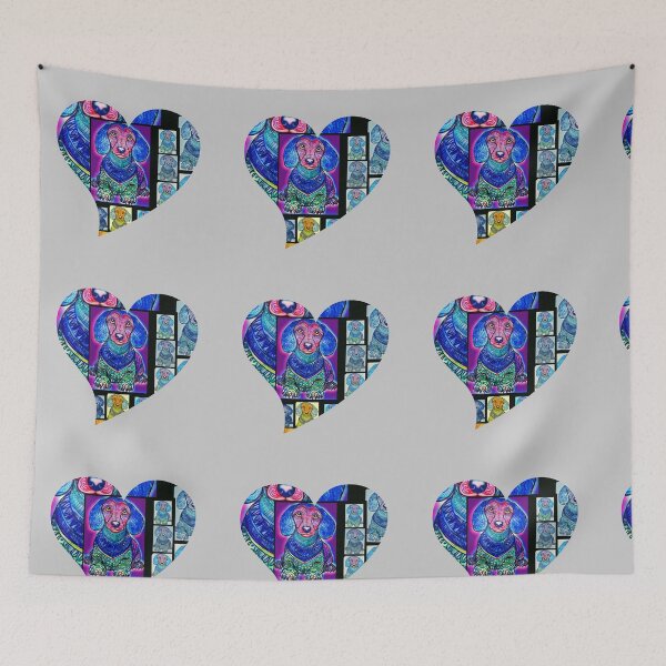 Item preview, Corazón de perro salchicha designed and sold by Punkinchunk.
