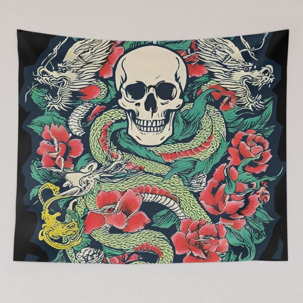 Item preview, skull & snakes designed and sold by aliraweb.