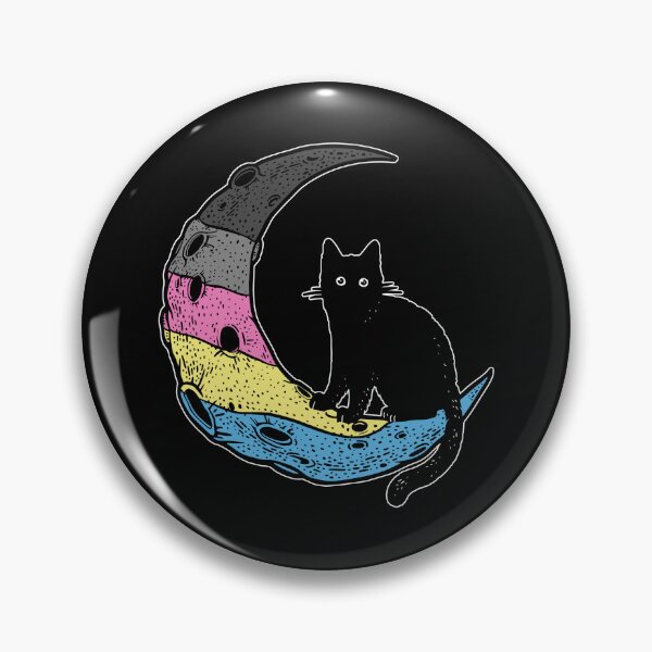 Item preview, Polygender Cat Moon LGBT Pride Flag designed and sold by Clara Hollins.