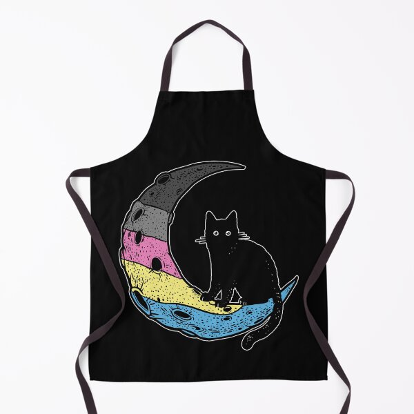 Item preview, Polygender Cat Moon LGBT Pride Flag designed and sold by Clara Hollins.