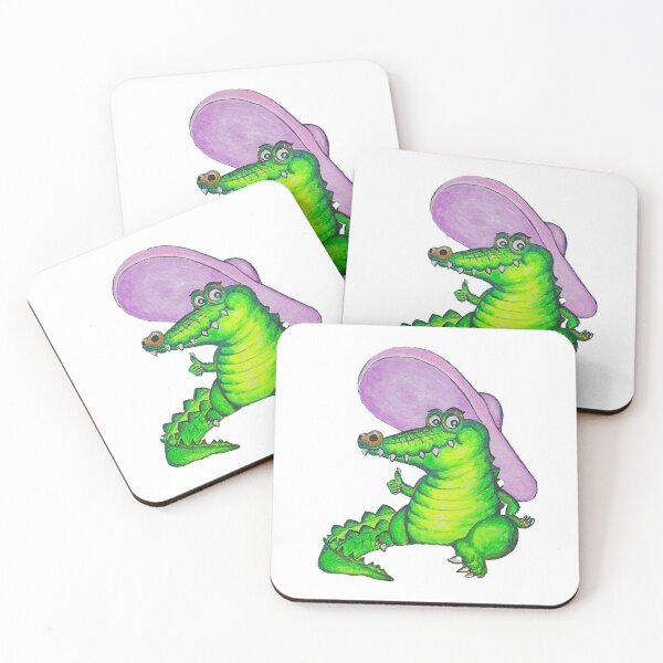 Item preview, Cute Gator in Pink Hat designed and sold by EstelleCress.