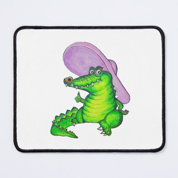 Item preview, Cute Gator in Pink Hat designed and sold by EstelleCress.