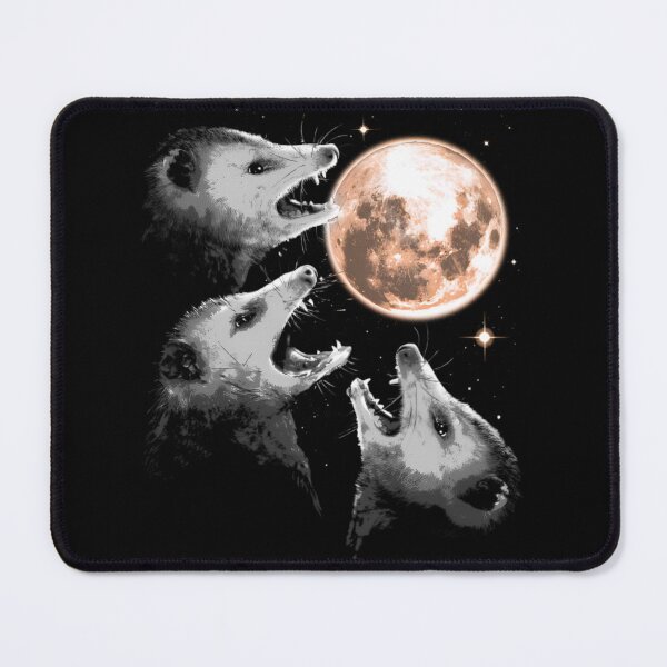 Item preview, Three Opossums Howling at the Moon - Possum Opossum designed and sold by Gala-Zae.
