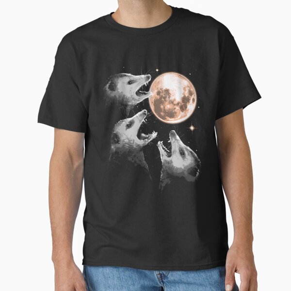 Item preview, Three Opossums Howling at the Moon - Possum Opossum designed and sold by Gala-Zae.