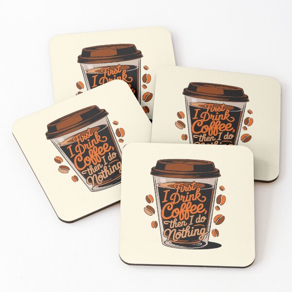Item preview, First I Drink Coffee designed and sold by DBM Photo Art 1.