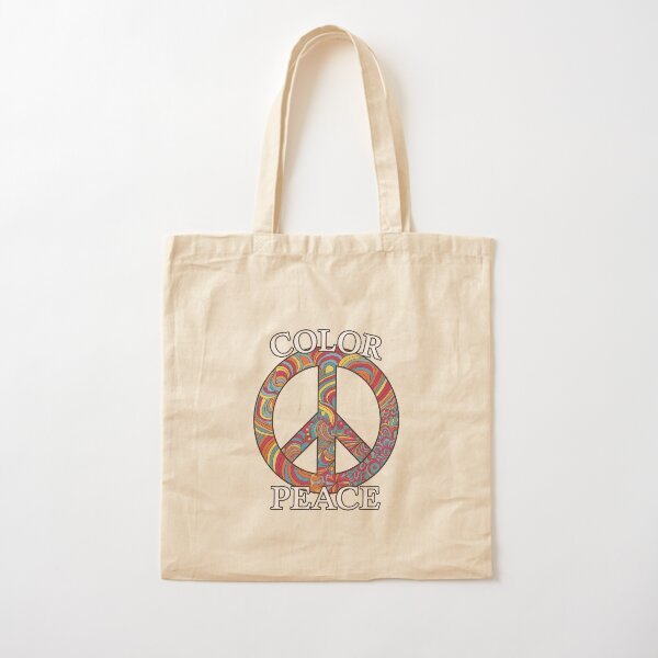 Item preview, Color Peace Groovy T-Shirt - Black & White Line Art Peace Sign, DIY Art, Hippie Tee, Coloring Book Style Shirt, Unique Pattern Top designed and sold by benjyjump.