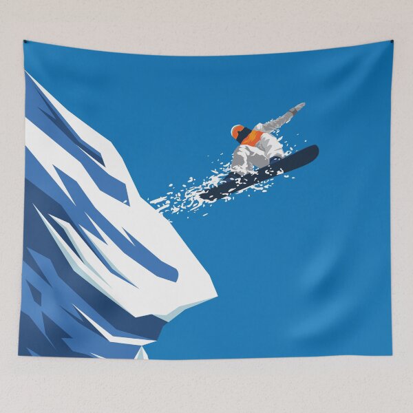Item preview, Snowboarder making a jump designed and sold by dk80.