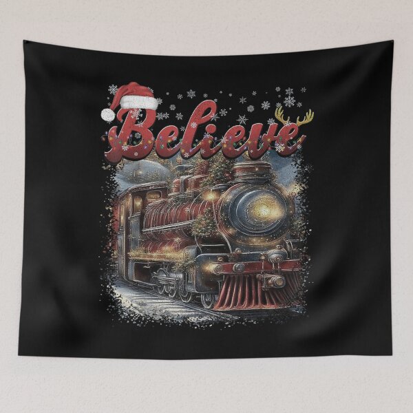 Item preview, Christmas Train Christmas Believe Polar Express Xmas Santa designed and sold by Tae-bois.