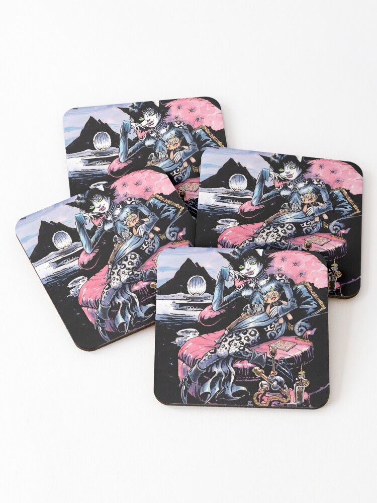 Thumbnail 1 of 5, Coasters (Set of 4), Astrokitty @home designed and sold by MrChuckles.