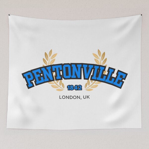 Item preview, Pentonville Prison “Varsity,” Blue and Black designed and sold by UNK-Fatigues.