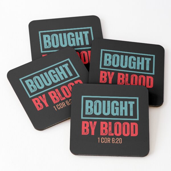 Item preview, Bought by Blood - 1 Corinthians 6:20 Christian Message designed and sold by Lillyamstronger.