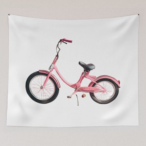 Item preview, A pink bicycle with a pink seat and pink handlebars designed and sold by PWDigitalArt.