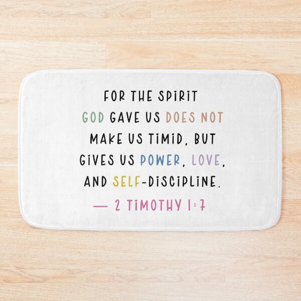 Item preview, For the Spirit God gave us does not make us timid, but gives us power, love, and self-discipline. 2 Timothy 1:7 designed and sold by successmom.