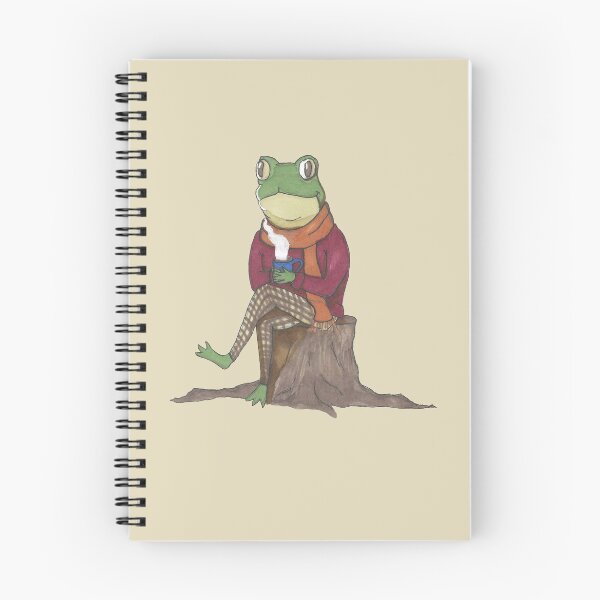 Item preview, Cozy Frog with Hot Cocoa | Fall Aesthetic Animal Art | Cute Frog Illustration designed and sold by Bexxadoodles.