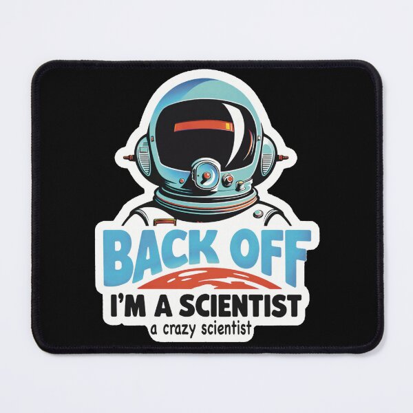 Item preview, back of i'm a crazy scientist  designed and sold by musclebrandings.