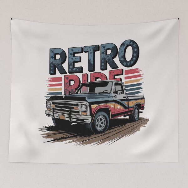 Item preview, Vintage Pickup Truck T-shirt, Retro Ride Tee, Classic Vehicle Graphic, Stars and Stripes Shirt, Muddy Road Top, Unisex Tee, Americana Shirt, designed and sold by benjyjump.