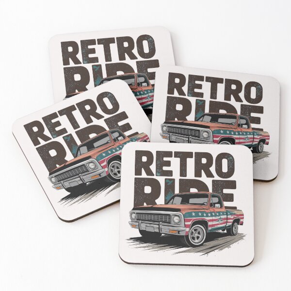 Item preview, Retro Ride Pickup Truck T-shirt, Vintage Vehicle Design, Classic Truck Graphic, Stars and Stripes Shirt, Muddy Road Vintage Tee designed and sold by benjyjump.