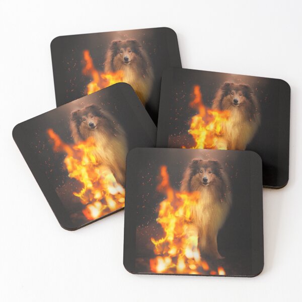 Item preview,  "Majestic Collie by the Firelight" designed and sold by MrGreenDragon.
