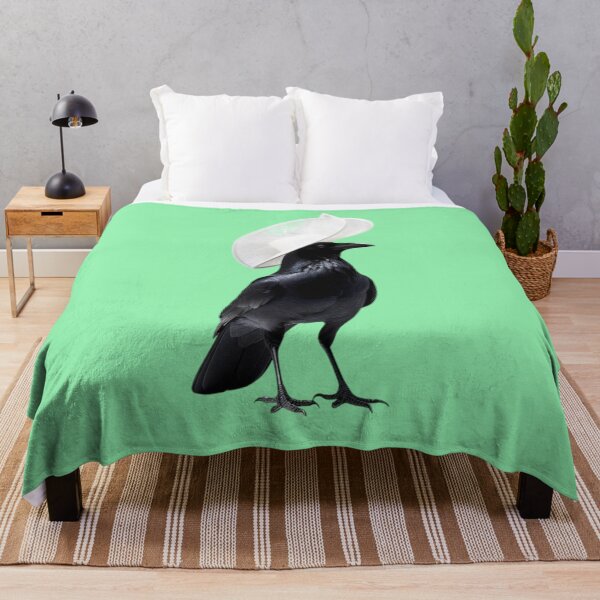 Item preview, A black crow in a white hat designed and sold by Polanska.