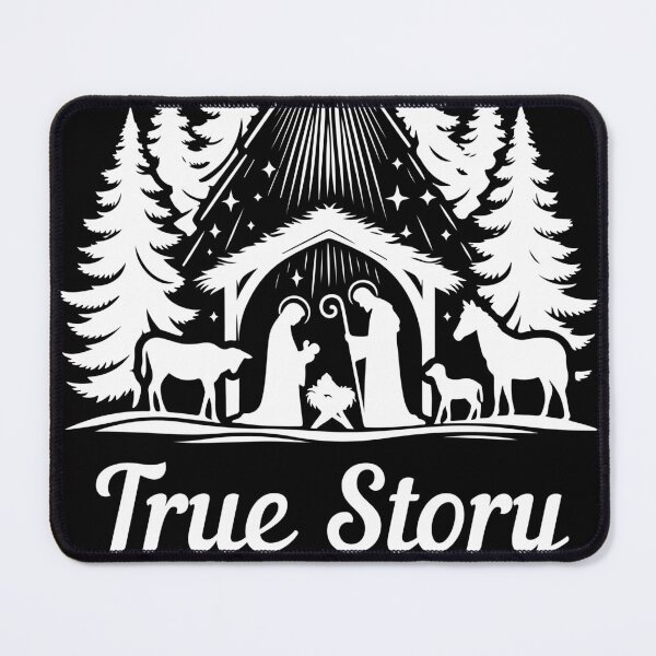 Item preview, True Story Christmas Nativity Jesus Christian In the Words of Truth Men Women Kids designed and sold by WAB Garb.