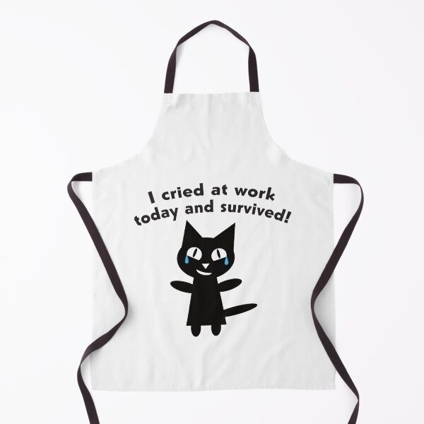 Item preview, I Cried At Work Today And Survived With Cat designed and sold by TheRainFamily.