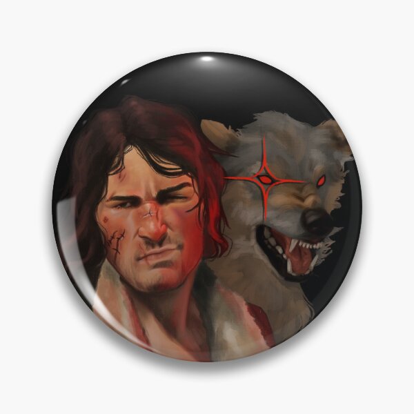 Artikelvorschau, John Marston und Wolf entworfen und verkauft von alexlovecowboys.