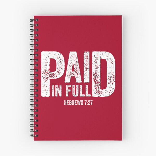 Item preview, Paid in Full - Retro Hebrews 7:27 Scripture designed and sold by Lillyamstronger.