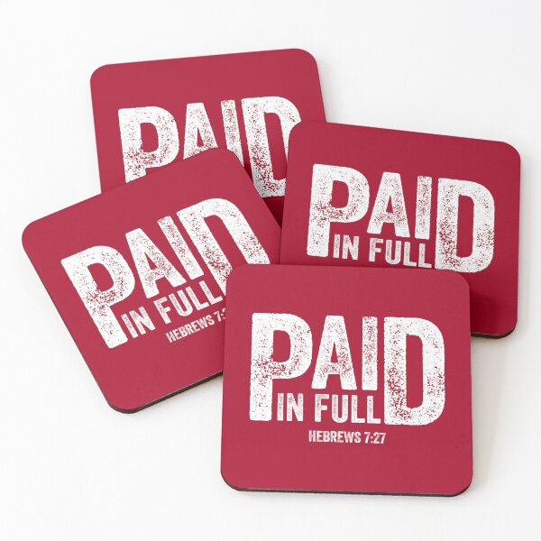 Item preview, Paid in Full - Retro Hebrews 7:27 Scripture designed and sold by Lillyamstronger.