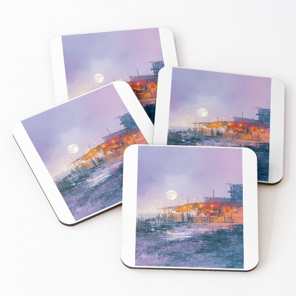 Item preview, Moons Glimmer Coastal Gathering designed and sold by PanoramaPrints.