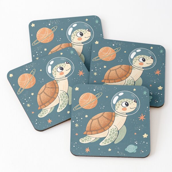 Item preview, Space turtles designed and sold by TheArtOfRanda.