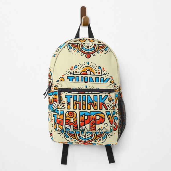 Item preview, Think Happy Thoughts, typography designed and sold by maxmaj.