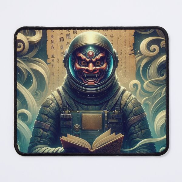 Item preview, NINJA ASTRONAUT WITH ONI MASK AND NINJA SCROLL designed and sold by JoyfulCreations.