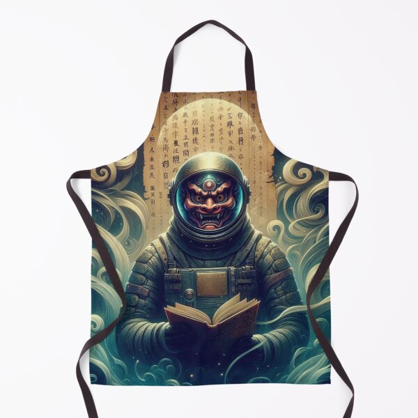 Item preview, NINJA ASTRONAUT WITH ONI MASK AND NINJA SCROLL designed and sold by JoyfulCreations.