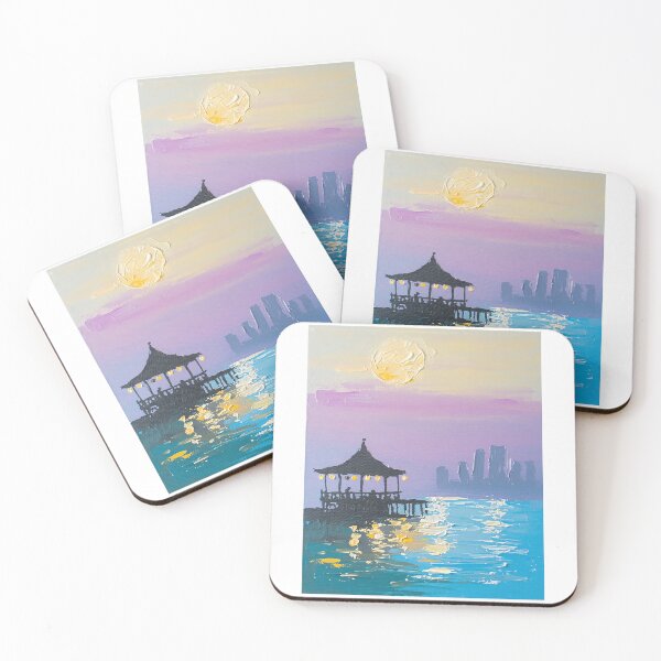 Item preview, Twilight Boatlights: Cityscape Serenity designed and sold by PanoramaPrints.