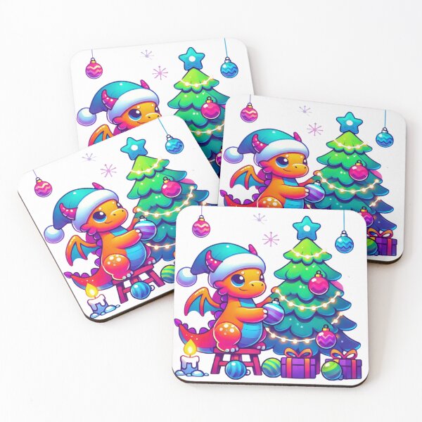 Item preview, Cute Dragon Decorating Christmas Tree designed and sold by lubushop1.