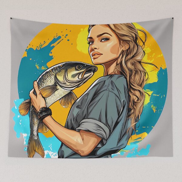 Item preview, Woman hold me fish designed and sold by Brendon987.