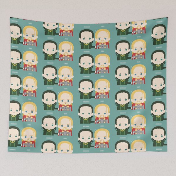 Item preview, Asgardian brothers drawing designed and sold by ourhappyface.