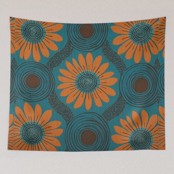 Item preview, African Floral Print Design designed and sold by AnkhLyfeApparel.