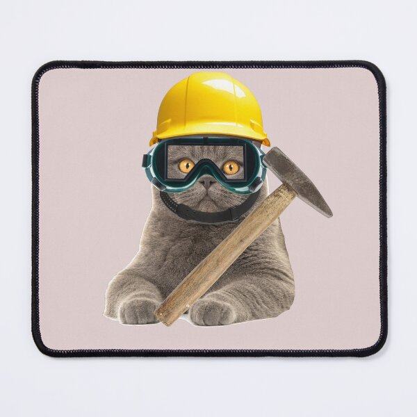 Item preview, Funny cat maintenance technician meme designed and sold by Playful Strokes pom@pom.
