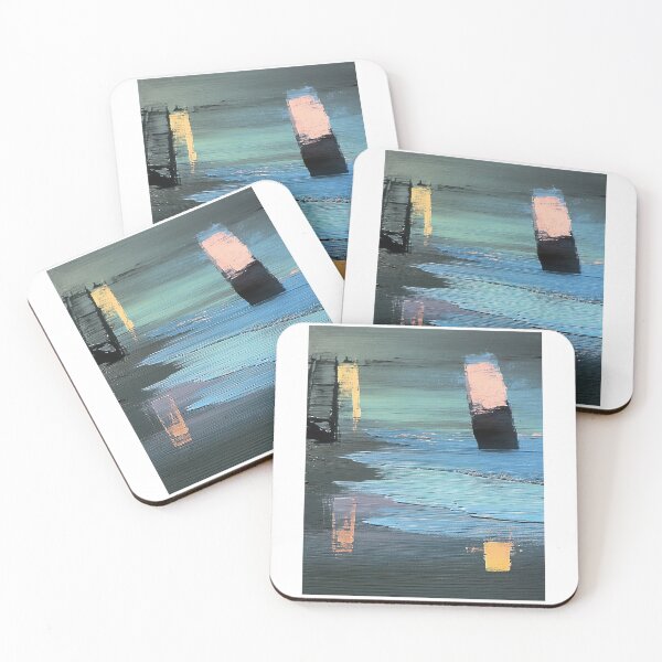 Item preview, Steel Shadows at Moonlit Beach designed and sold by PanoramaPrints.